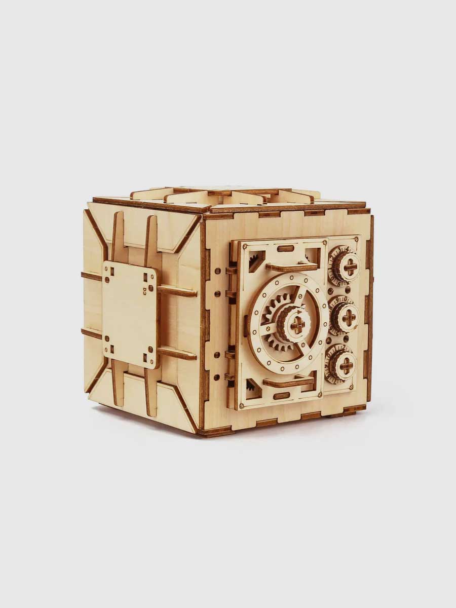 Puzzle 3d Bois Coffre Fort - GoCrazyPuzzle