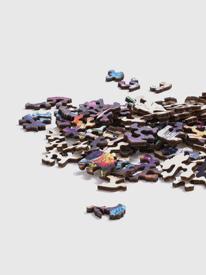 Puzzle en Bois Adulte - Temple Caché sous les Cerisiers - GoCrazyPuzzle