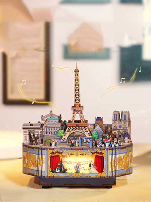 Puzzle Bois 3D « Paris » – Boîte à Musique DIY - GoCrazyPuzzle