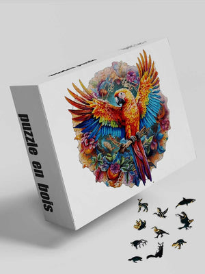 Puzzle Bois Perroquet - GoCrazyPuzzle