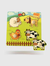 Puzzle Bois enfant 2ans Ferme - GoCrazyPuzzle
