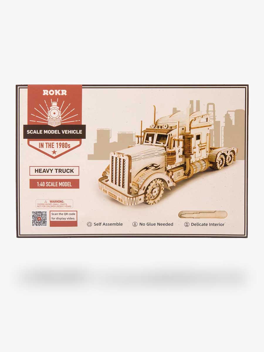 Puzzle Camion Américain en Bois 3D - GoCrazyPuzzle