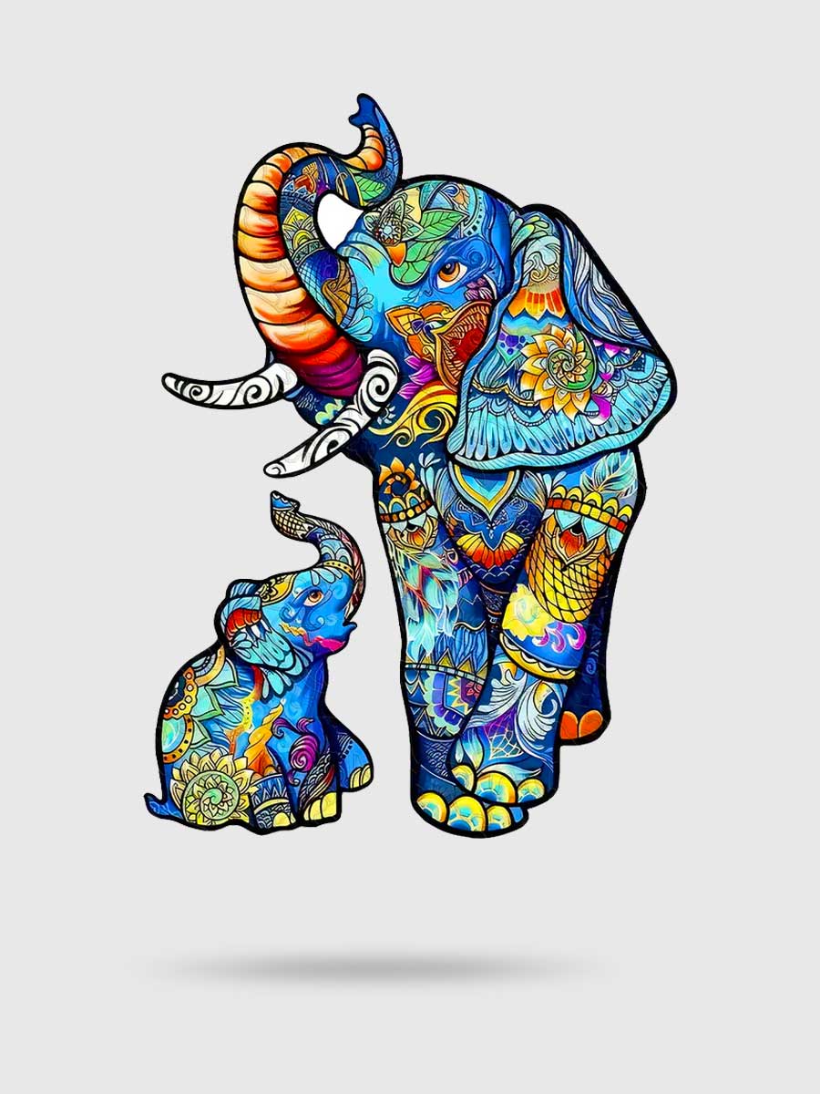 Puzzle Éléphant Bois - GoCrazyPuzzle