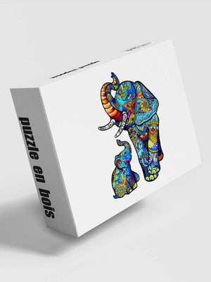Puzzle Éléphant Bois - GoCrazyPuzzle