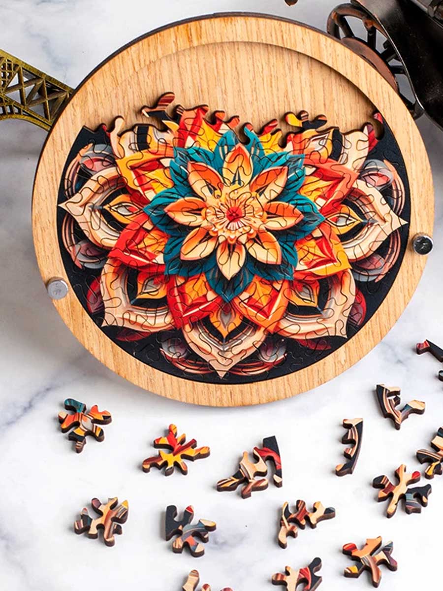 Puzzle Mandala Sérénité Bois - GoCrazyPuzzle
