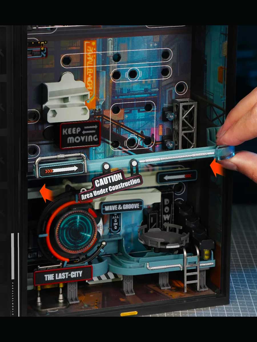 Puzzle Mécanique 3D ROKR The Last City - Circuit à Billes - GoCrazyPuzzle