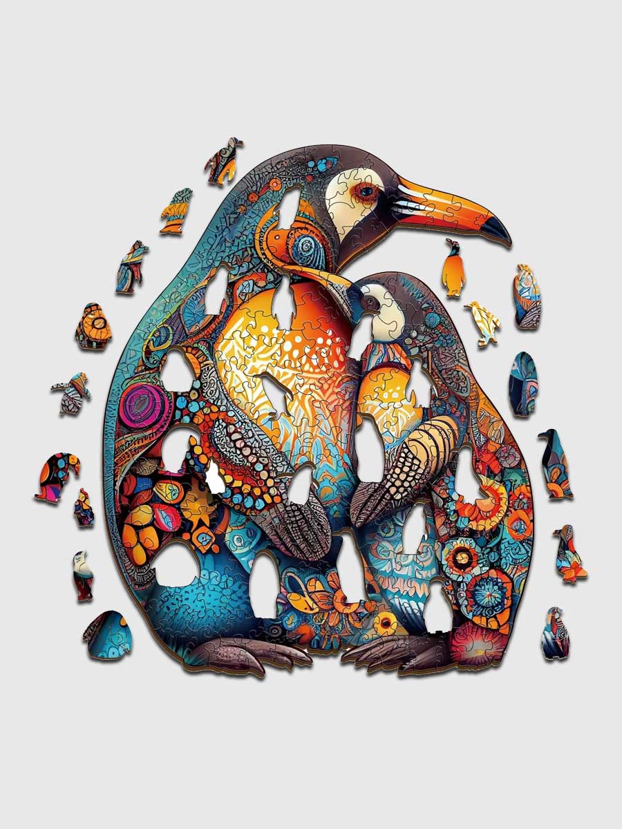Puzzle Pingouin Amour Parental - GoCrazyPuzzle