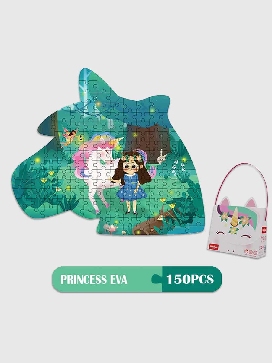 Puzzle Princesse et Licornes – Grand Puzzle 150 Pièces Éducatif pour Enfants 4+ - GoCrazyPuzzle