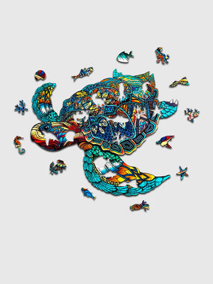 Puzzle Tortue des Océans Bois - GoCrazyPuzzle