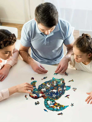 Puzzle Tortue des Océans Bois - GoCrazyPuzzle