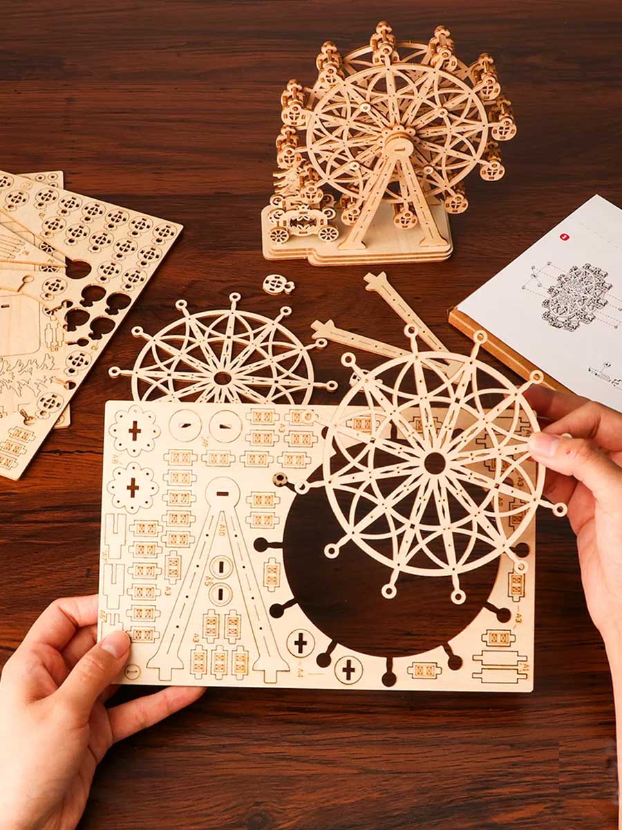 Puzzle en 3d en Bois - Grande Roue - GoCrazyPuzzle