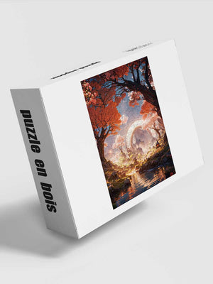 Puzzle en Bois - Portail Temporel en Forêt - GoCrazyPuzzle