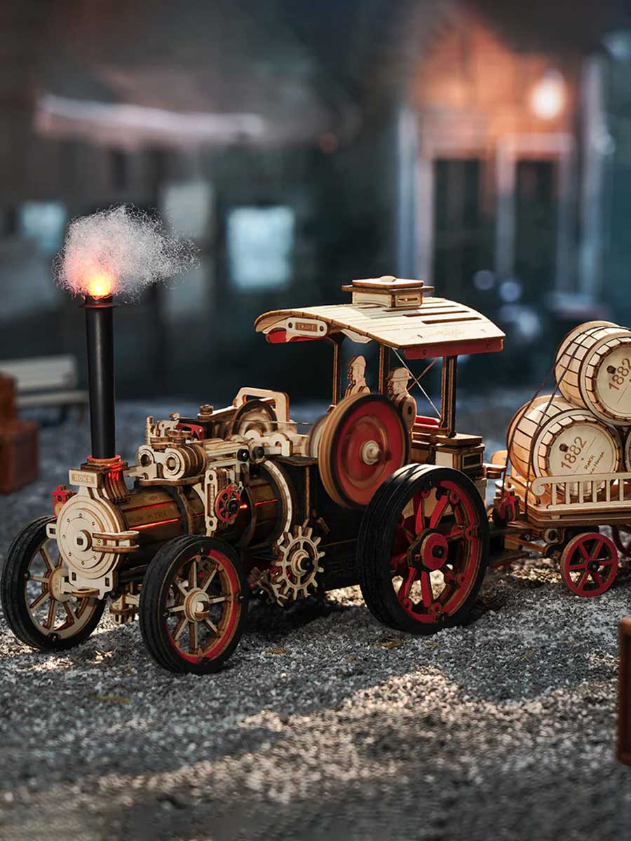 Puzzle en Bois 3D Locomotive à Vapeur - GoCrazyPuzzle