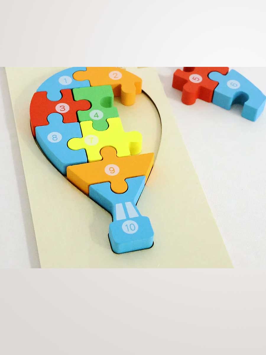 Puzzle pour Enfant de 3 ans ou plus - Montgolfière Éducatif - GoCrazyPuzzle