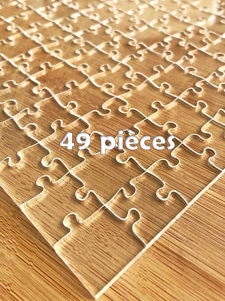Puzzle transparent 49 pcs. - GoCrazyPuzzle