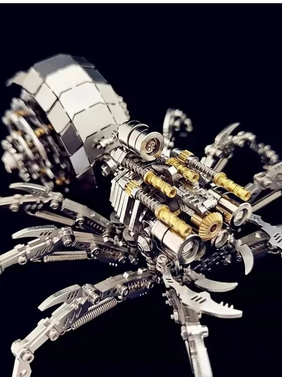 Puzzle 3D mécanique en métal – Sculpture araignée à assembler - GoCrazyPuzzle