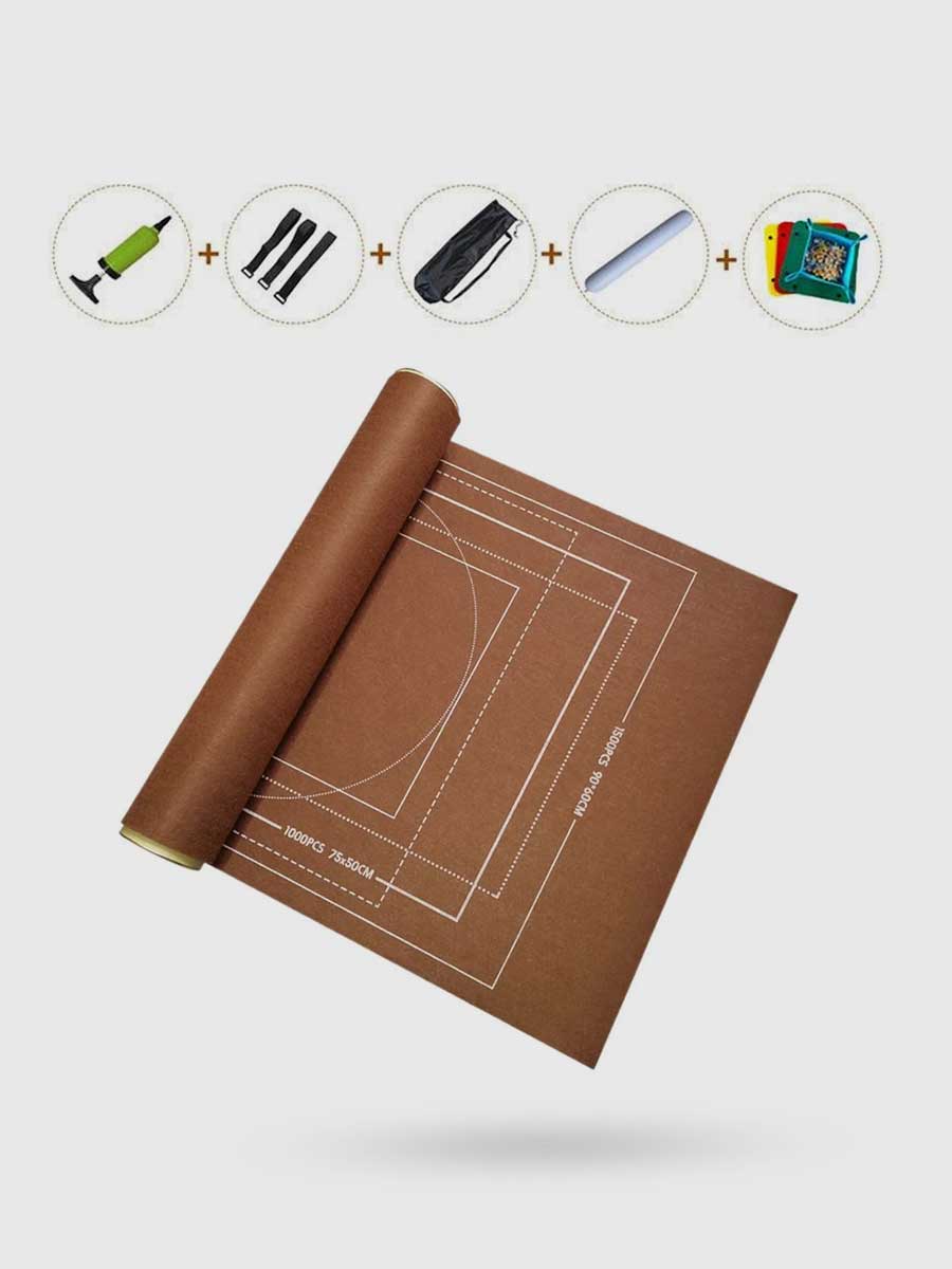 Rangement puzzle 1500 pièces Marron - GoCrazyPuzzle