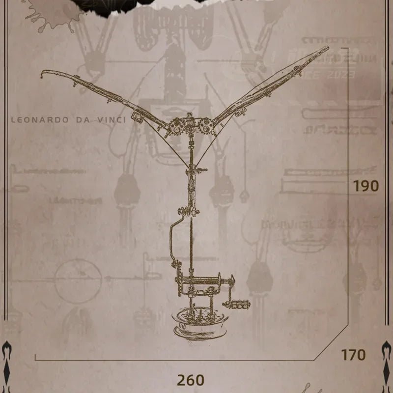 Maquette en Métal « Aile de Dragon » – Puzzle 3D Steampunk Mécanique DIY pour Adultes - GoCrazyPuzzle