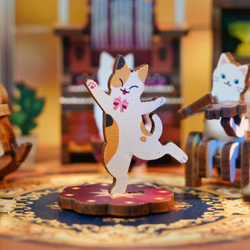 Puzzle 3D Boîte à Musique - Ballet des Chats - GoCrazyPuzzle
