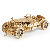 Puzzle 3D Voiture « Grand Prix » – Maquette en Bois Rokr DIY - GoCrazyPuzzle